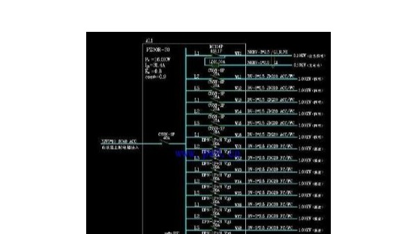 大配電箱接線(xiàn)圖實(shí)物圖